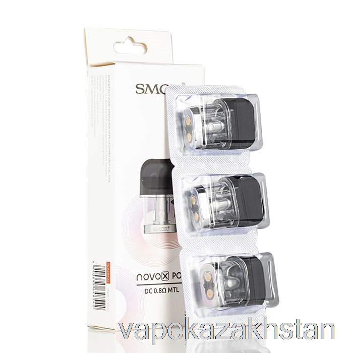 Vape Kazakhstan SMOK NOVO X Replacement Pods 0.8ohm MESHED Pods